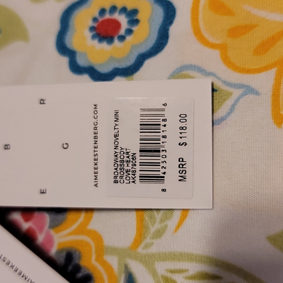 AIMEE KESTENBERG Broadway Genuine Leather Love Heart Mini Crossbody Bag - Picture 6 of 7